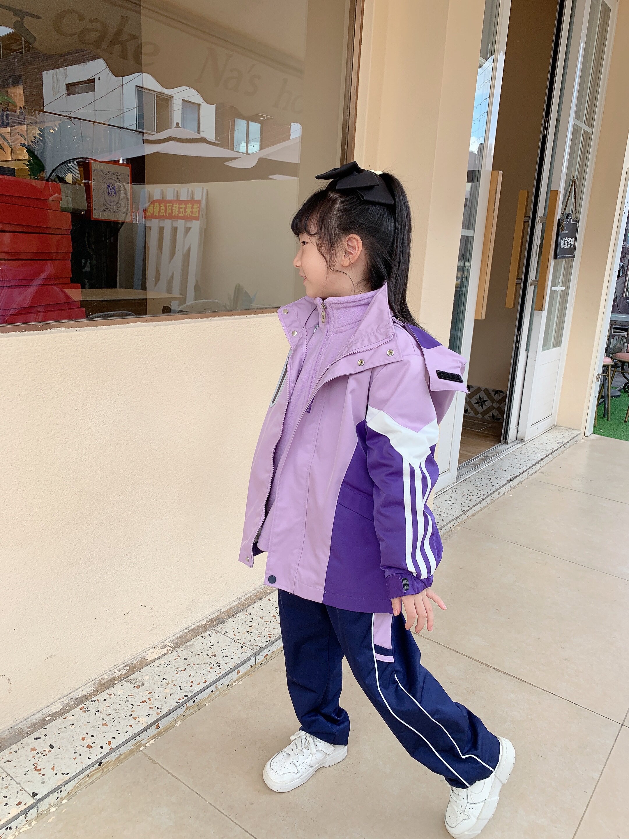 小学生校服冲锋衣春秋装儿童班服加厚秋冬季款幼儿园园服三件套装