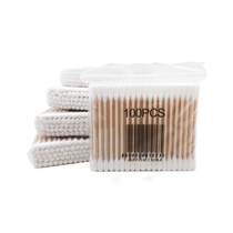 Embroidery special cotton swab wooden stick cotton swab pointed small cotton swab beauty makeup cotton swab kapok kapok