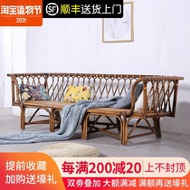 Rattan sofa combination Hotel sofa living room Nordic modern simple new Chinese rattan leisure chair Bamboo rattan sofa