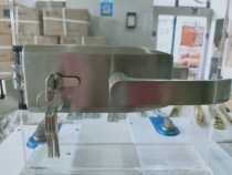 Office high partition glass handle lock Single door glass door lock Louver high partition single open notch handle lock