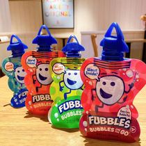 Foreign trade Export Australia Bagged Bubble liquid with Bubble Bubbling Rod is rich and convenient to carry little kids to blow bubbles