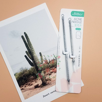 Squeeze acne artifact ~ Lamela acne needle Pickles beauty salon black head acne needle 2 long and short