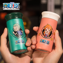 Navigation King Mini Thermos Cup Small Portable Luffy Namichoba One Piece Blind Box Water Cup Cute Japanese Women