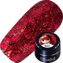 Japan imported Pregel small cloth glue B57 giant mountain big flash red sequin color nail nail nail polish 3G
