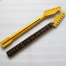 Height Xtreme F Canadian maple Rosewood Fretboard Tele Neck 22 frets light yellow left hand guitar handle