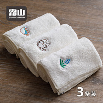 Frost Mountain Day Coral Fleece hand towels Cute Embroidered Towel Baby available with light and soft absorbent little square towel 3 dress