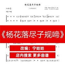 Yang flower fell out of the rules D tone solo guzheng spectrum teacher version music score network electronic file automatic delivery