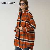 MOUSSY Spring and Autumn plaid shirt casual jacket jacket 028DSG30-0070