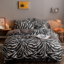 Black and white BAO WEN simple cotton cotton plus cotton plus lady feng crystal fluff three or four pieces