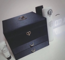 Muscle key new jewelry European simple storage necklace earrings ring multi-layer princess jewelry box cpb