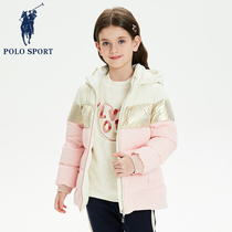 Polo Sport Girl Down Winter 2022 New Gas Light Hat White Duckle Childrens Costume