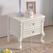 European solid wood bedside table storage cabinet multifunction locker bedroom small cabinet