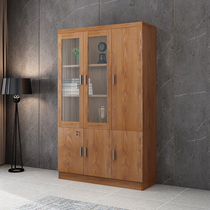 Office furniture File cabinet Storage cabinet Office glass bookcase Bookcase Data file lock boss cabinet