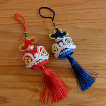 April hand work homemade crochet diy lion dance peace Fu car hanging material bag boyfriend gift ancient style