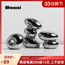 Dnnni silver cobblestone pendulum with light lavish creative home hotel decent board room living-room Xuanguan bedroom decorations