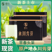 Yunsheng Yongchuan Xiuya 2021 New Tea Early Spring Cloudy Green Tea Cold Soak Chongqing Special Products Black Can 200g