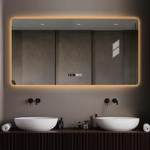 Smart mirror Touch screen backlit square mirror LED bathroom mirror with light luminous anti-fog bathroom mirror Wall-mounted wall