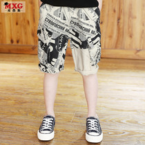 Mi Xi Guo Childrens Wear Boys Pants Childrens Casual Pants 2021 New Summer Tide Korean Summer Dress Big Childrens Shorts