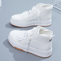 High-top shoes womens shoes 2021 Autumn New Wild Spring and Autumn leisure sports ins explosive small white autumn and winter students