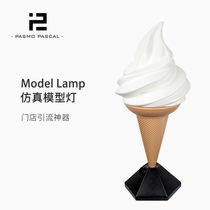 Pasmo 100 World Trade Center 1 09 meters simulation cone ice cream model light Large outdoor advertising decorative light box