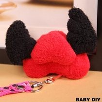 Cloth Art Diy Material Bag Demon Heart Phone Key Pendant Handmade Cloth Doll Diy Unwoven Material Bag