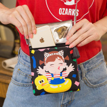 Baby girl heart ins bag female shoulder shoulder bag laser mini backpack cute cartoon soft cute girl bag