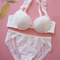 Sweet Time Day Ensemble Cute Princess Lace Pink With Steel Ring Bra Teen Poly F-cup lingerie suit