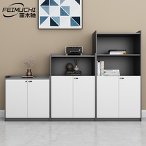 BLACK WHITE CABINET INFORMATION CABINET FILE CABINET SHORT CABINET CABINET STORAGE WITH LOCK PLATE COMBINATION MODERN BRIEF