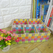 Home with cover Socks Underwear separating frame Desktop finishing box Dogs Makeup Case Key Remote Control Debris Containing Basket