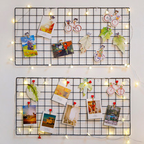 Wall decorations pendant Wall iron grid room bedroom small jewelry girl dormitory ins creative bedroom