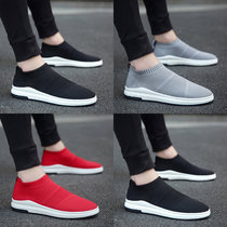 Tide brand 2021 new summer canvas shoes mens Korean version of the trend casual sports shoes breathable versatile socks tide shoes