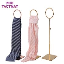 Tainai metal adjustable height silk scarf tie display shelf Shopping mall clothing accessories display storage supplies