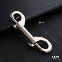 Metal key hook rotating twin dog seizure alloy tenderstainless steel pedicle collar buckle