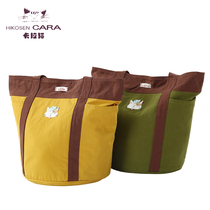 HIKOSEN Carla carratel shoulder bag cute color color ins Korean and Japanese women original canvas tote bag