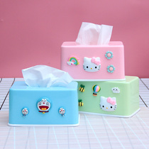 Tissue box home living room coffee table desktop drawing Box storage box car napkin paper box toilet Nordic style