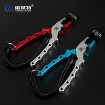 Inglelette versatile road subpliers Hook Pliers Aluminum Alloy Fetch Crochet Hook Fish Wire Clippers Stainless Steel Phishing Pliers