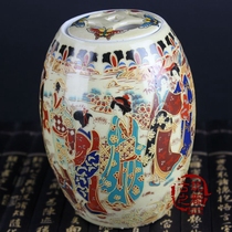 Boutique Jingdezhen blue and white porcelain collection retro porcelain ceramic enamel color figure figure Porcelain Jar Ornaments