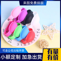 Squeeze wristband disinfection rubbing silicone bracelet Portable leave-in gel hand sanitizer watch customizable logo advertising