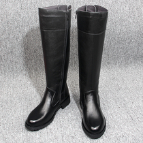 Horse Boots Mens Bull Leather Over Knee Boots Parade Boots Denim Locomotive High Barrel Genuine Leather Boots Long Barrel Knight Leather Boots