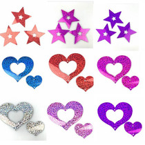 Air pendant balloon decoration floating empty sequins laser heart-shaped star pendant wedding wedding party rain pendant