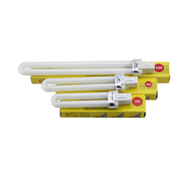 Politthrough 5W 7W 9W 11W three primary colours eye protection lamp tube table lamp Two-pin U-shaped lamp tube plug-in H tube