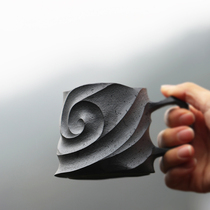 Landscape hermit handmade Cup pottery cup artist hand-made Jingdezhen ceramic mug home birthday gift