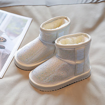 UK Next Sara Girl Snowy Boots 2021 Winter New Thickened Plus Suede Children Cotton Boots Fashion Cotton Shoes