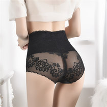 Lace high waist Underpants Women casings Sexual Apostle Passion Ice silks light thin pure cotton crotch No-scratches Sexy transparent Triangle pants