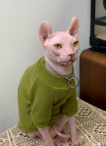 Hairless Cat Clothes Sphinx Autumn and Winter Warm Elderly Sweater