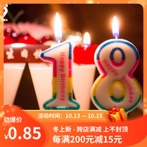 Creative Candles Classic Digital Candles Birthday Candles Small Candles 0-9 Digital Candles Large