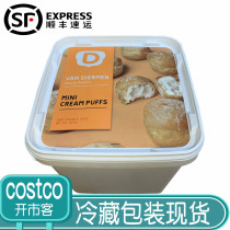 Shanghai COSTCO market opening guest vanilla flavored whipped cream puffs ice cream puffs frozen Shunfeng Express