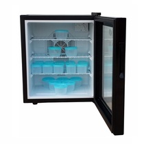 Small kindergarten tutoring class Food sample cabinet Display cabinet fresh-keeping cabinet refrigerator with lock small refrigerator 20L