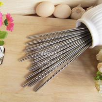 10 Double Loaded Stainless Steel Chopsticks Twist Flower Chopsticks Home Chopsticks School Canteen Practical Chopsticks Twist