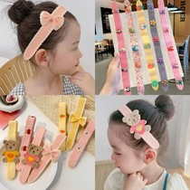 Child Liu Hai stickers big flowers magic hair band Girls shredded hair shredded hair shredded hair band Little girl headdress post